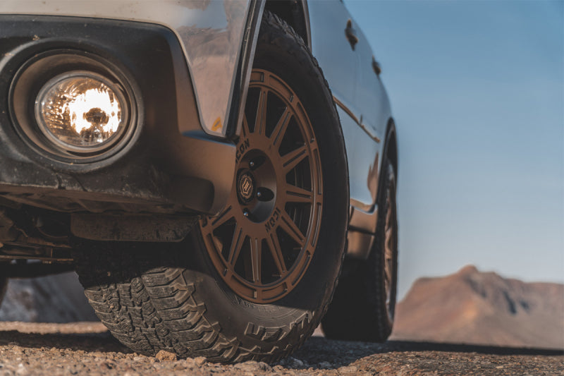 ICON Ricochet 17x8 5x100 38mm Offset 6in BS Satin Gold Wheel Wheels - Cast ICON