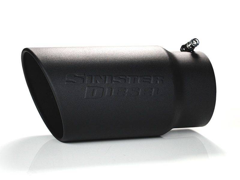 Sinister Diesel Universal Black Ceramic Coated Stainless Steel Exhaust Tip (5in to 6in) Tips Sinister Diesel