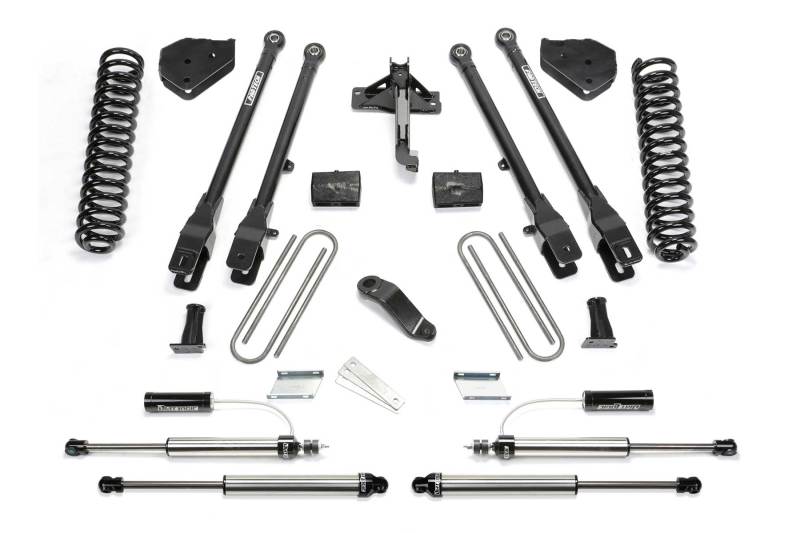 Fabtech 17-21 Ford F250/350 4WD Diesel 4in 4Link Sys w/Coils & 2.25 Dl Resi Frt & Dl Rr Shks Lift Kits Fabtech