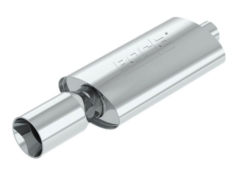 Borla Boomer Muffler Thumper Oval 2-1/4in In 4in Side Rount Out Muffler Borla