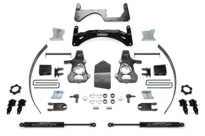 Fabtech 14-18 GM C/K1500 P/U w/oE Forg Stl UCA 6in Basic Sys w/Stealth Lift Kits Fabtech