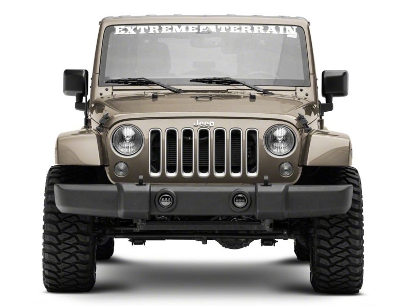 Raxiom 07-18 Jeep Wrangler JK Axial Series 4-In LED Fog Lights w/ RGB Halo Headlights Raxiom