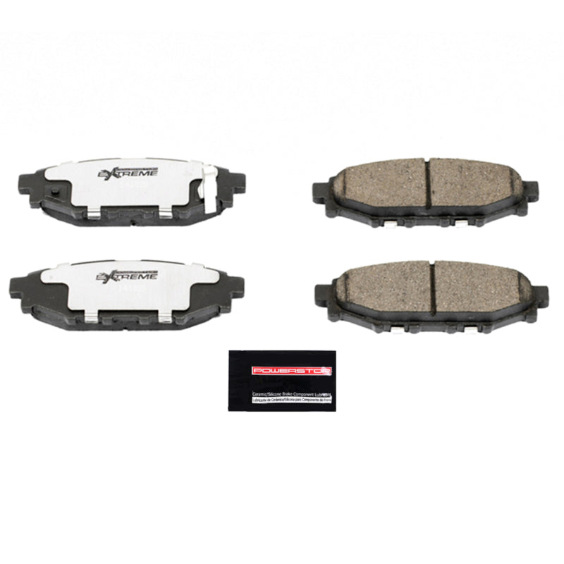 Power Stop 13-16 Subaru BRZ Rear Z26 Extreme Street Brake Pads w/Hardware Brake Pads - Performance PowerStop
