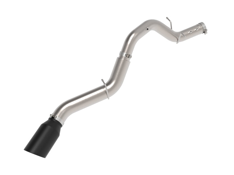 aFe Large Bore-HD 5in 409SS DPF-Back Exhaust System w/Blk Tip 24-25 GM Diesel Trucks V8-6.6L(td) L5P DPF Back aFe