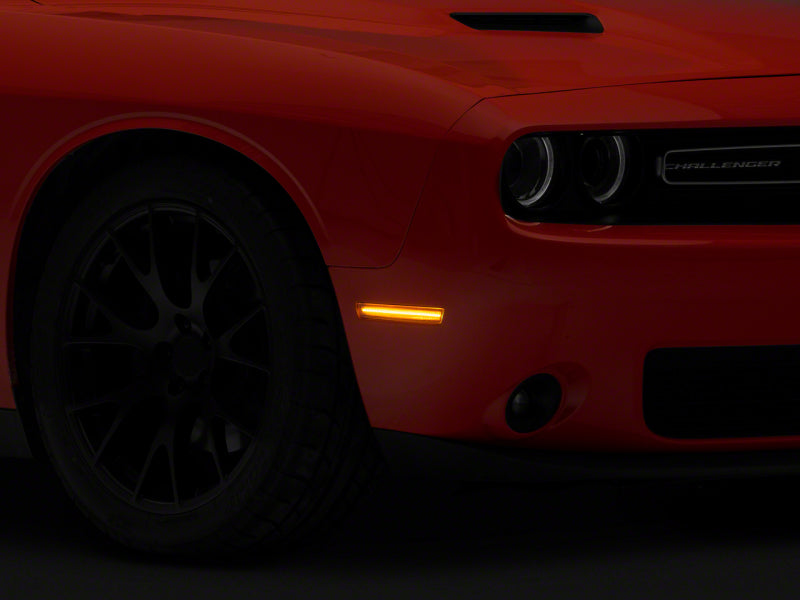 Raxiom 15-23 Dodge Challenger Excluding Widebody Axial Series LED Side Marker Lights- Clear Sidemarkers & Indicators Raxiom