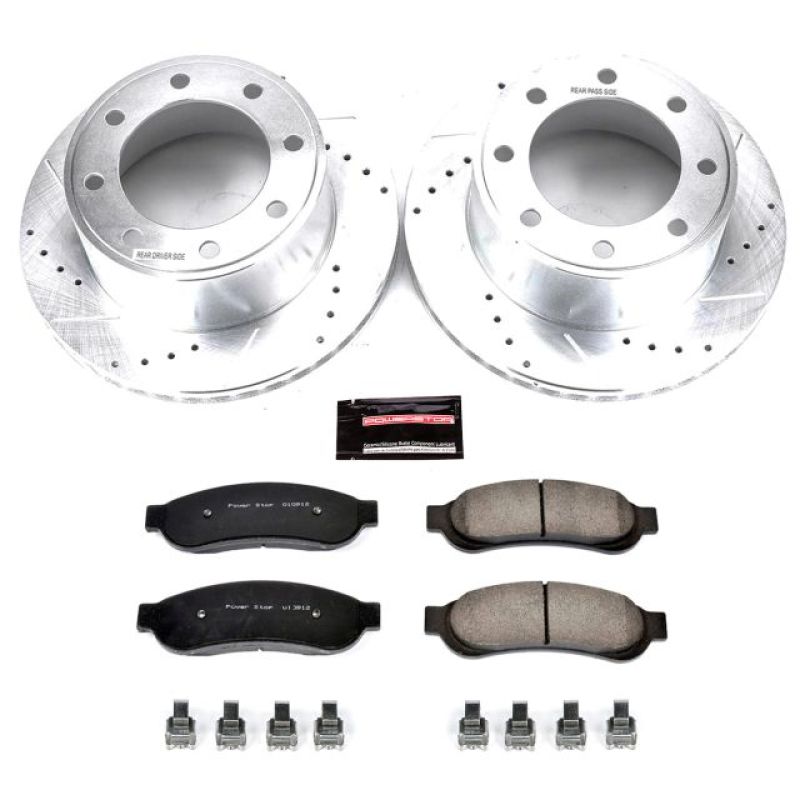 Power Stop 05-07 Ford F-250 Super Duty Rear Z23 Evolution Sport Brake Kit Brake Kits - Performance D&S PowerStop
