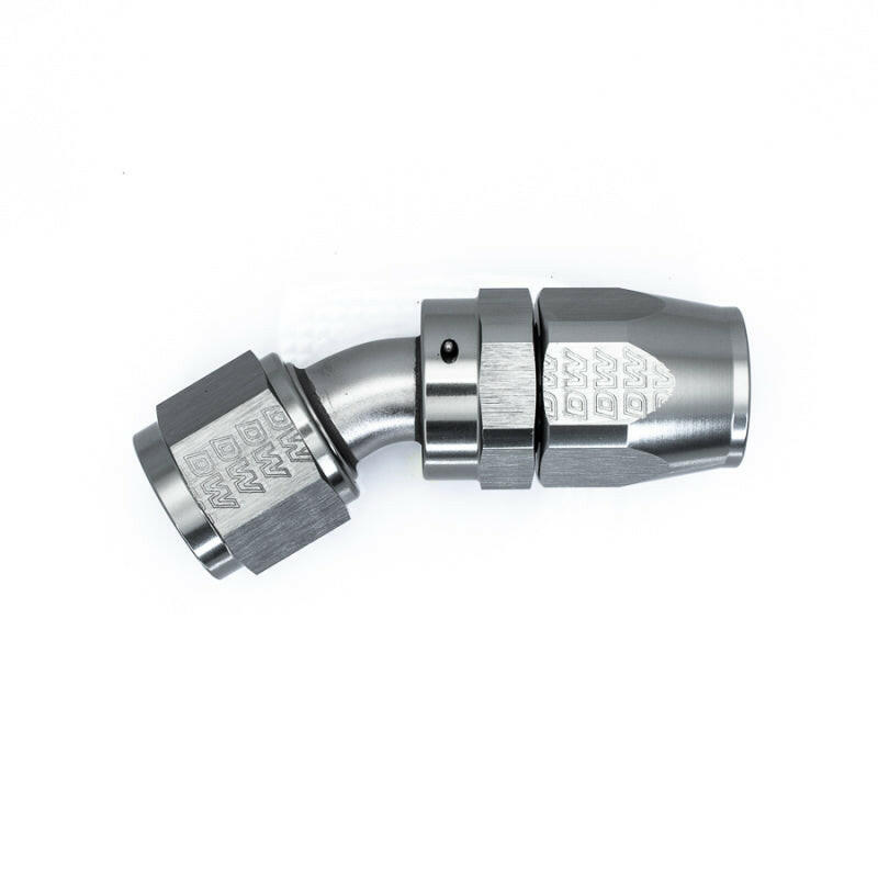 DeatschWerks 10AN Female Swivel 30-Degree Hose End CPE - Anodized Titanium Fittings DeatschWerks