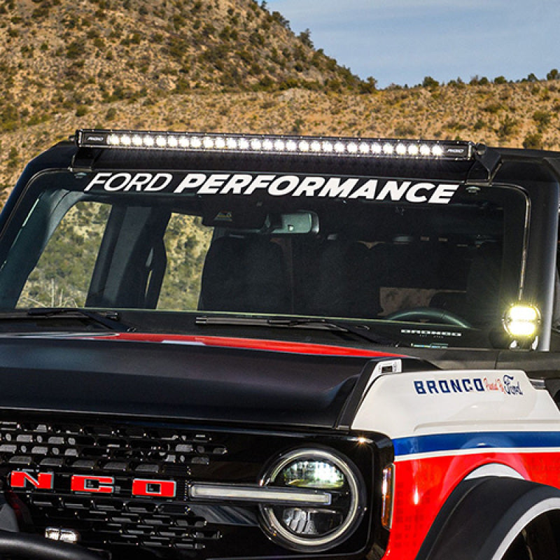 Ford Racing Ford Performance Bronco Windshield Banner - White Stickers/Decals/Banners Ford Racing