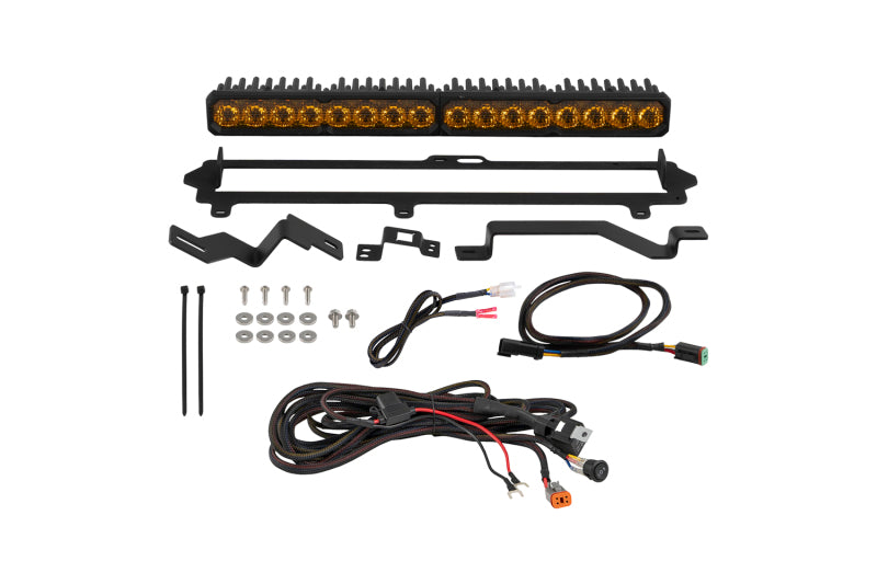 Diode Dynamics 2022-2026 Toyota Tundra Pro Grille SS20 Pro LED Kit Yellow Combo 3000K Light Bars & Cubes Diode Dynamics