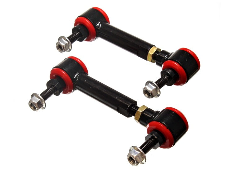 Energy Suspension Universal Red 3-3/4in-4-3/4in inAin Range Pivot Style End Link Set Sway Bar Endlinks Energy Suspension
