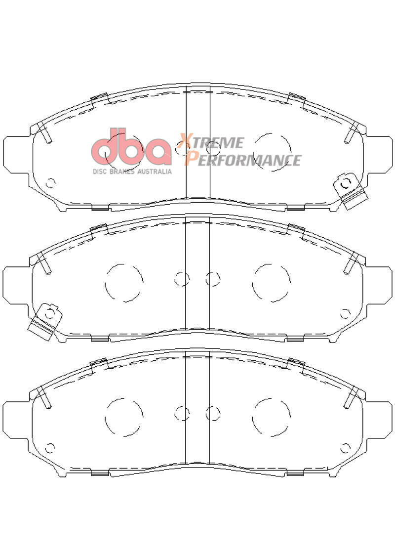 DBA 05-12 Nissan Pathfinder XP650 Front Brake Pads Brake Pads - Performance DBA