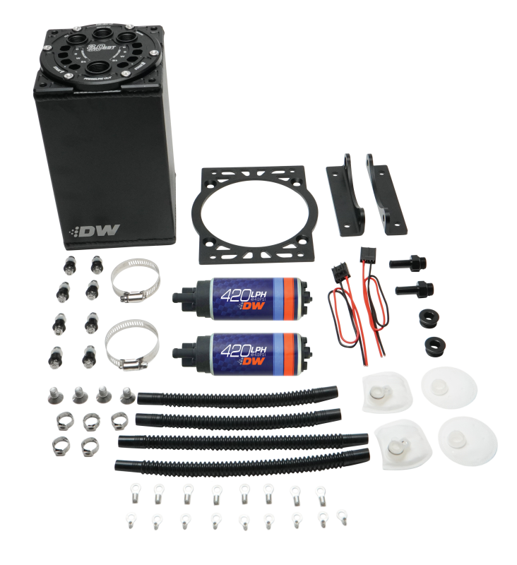 DeatschWerks 3.0L Staged Surge Tank w/ DW420 Fuel Pumps Surge Tanks DeatschWerks