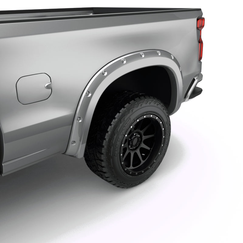 EGR 2019 Chevy 1500 Color Match Style Fender Flare - Set - Switchblade Silver Fender Flares EGR