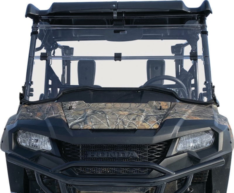 QuadBoss 16-22 Honda SXS1000 Pioneer 1000 Windbreak Folding Windshield Windshields QuadBoss