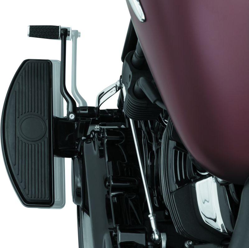 Kuryakyn Driver Floorboard Spacers 18-Up Softail Models Gloss Black Footpegs Kuryakyn