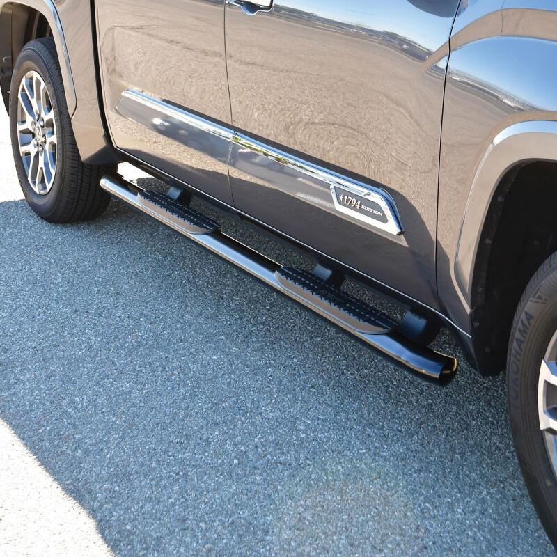Westin 2022 Toyota Tundra CrewMax PRO TRAXX 4 Oval Nerf Step Bars - Black Nerf Bars Westin