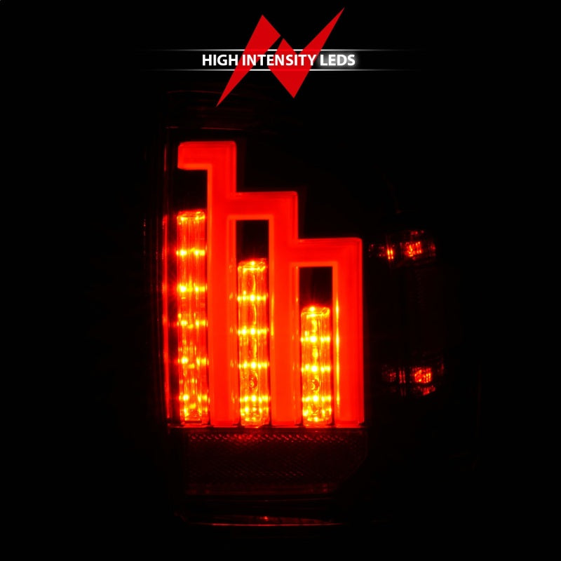 ANZO 2016-2017 Toyota Tacoma LED Taillights Smoke Tail Lights ANZO