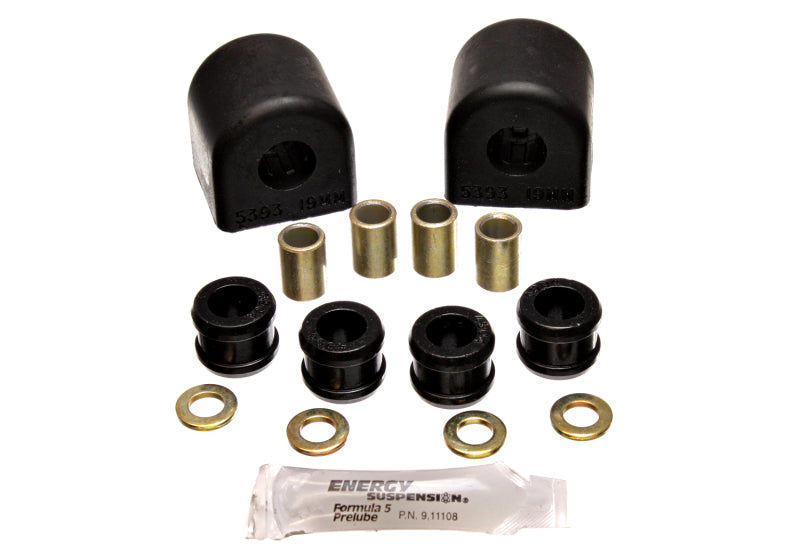 Energy Suspension 84-96 Chevy Corvette Black Reuse OE 19mm OD Rear Sway Bar Brackets Bushing Kits Energy Suspension