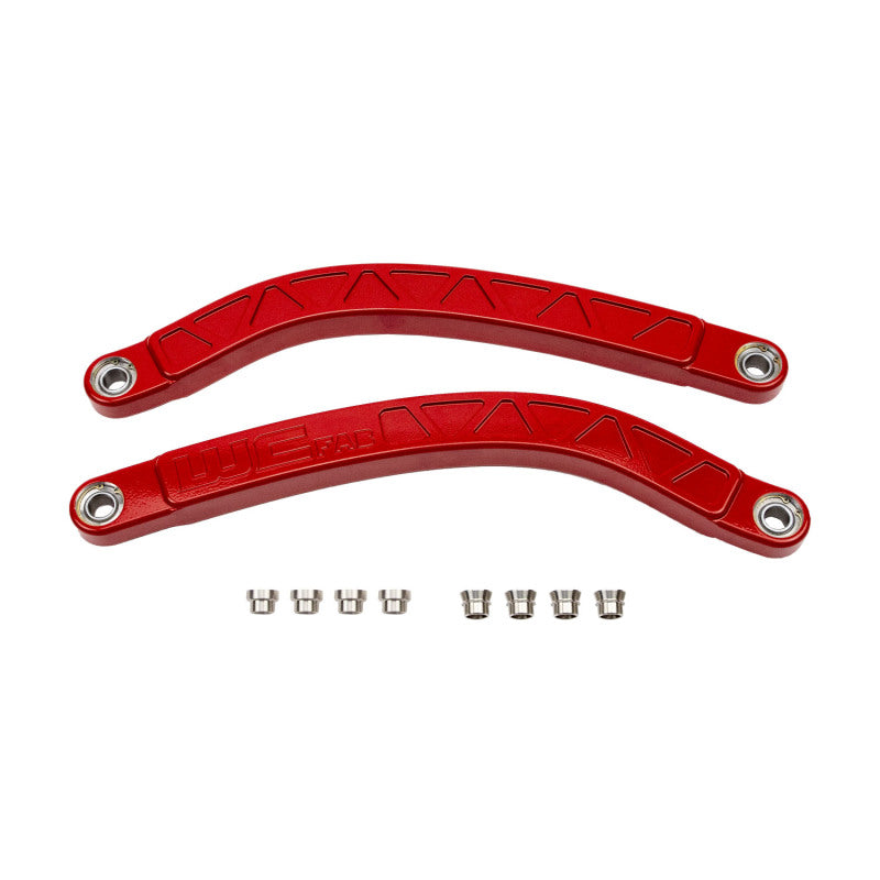 Wehrli 2019+ Honda Talon X High Clearance Lower Radius Rod Kit - Talon Red Other Body Components Wehrli