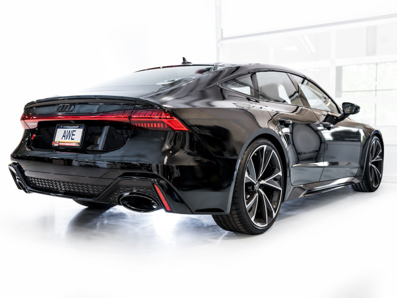 AWE Tuning 21-23 Audi C8 RS6/RS7 SwitchPath Cat-back Exhaust - Diamond Black Tips Catback AWE Tuning