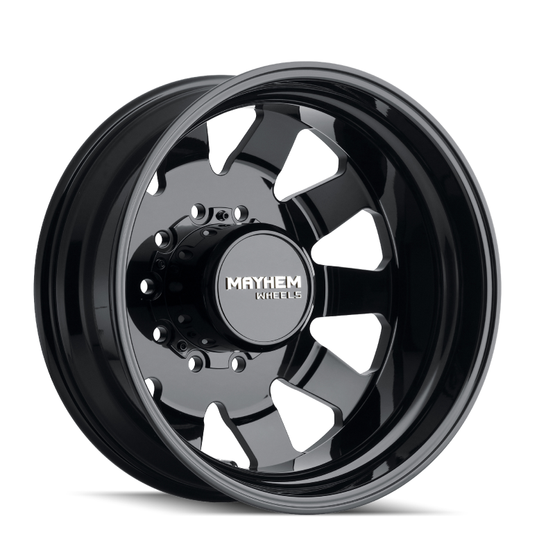 Mayhem 8181 Challenger Dually 22x8.25 / 10x225 BP / 169mm Offset / 170.1mm Hub Full Black Wheel Wheels - Forged Mayhem