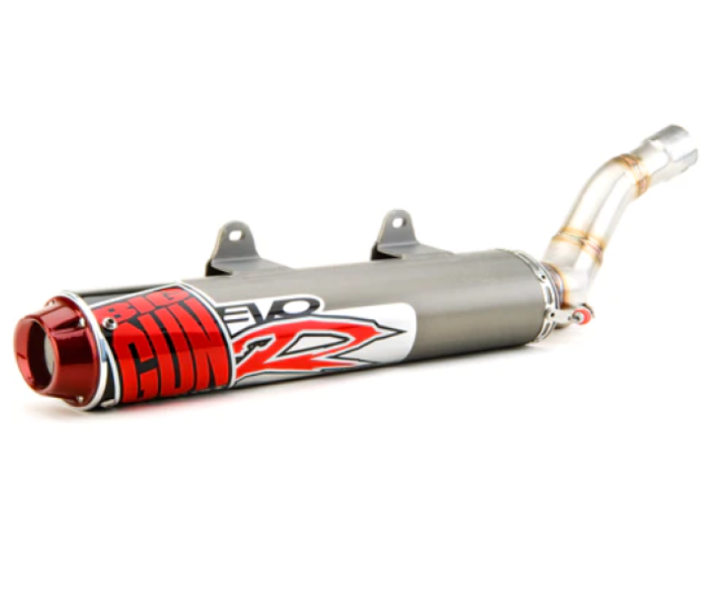 Big Gun 07-11 Polaris OUTLAW 525 IRS EVO R Series Slip On Exhaust Powersports Exhausts Big Gun