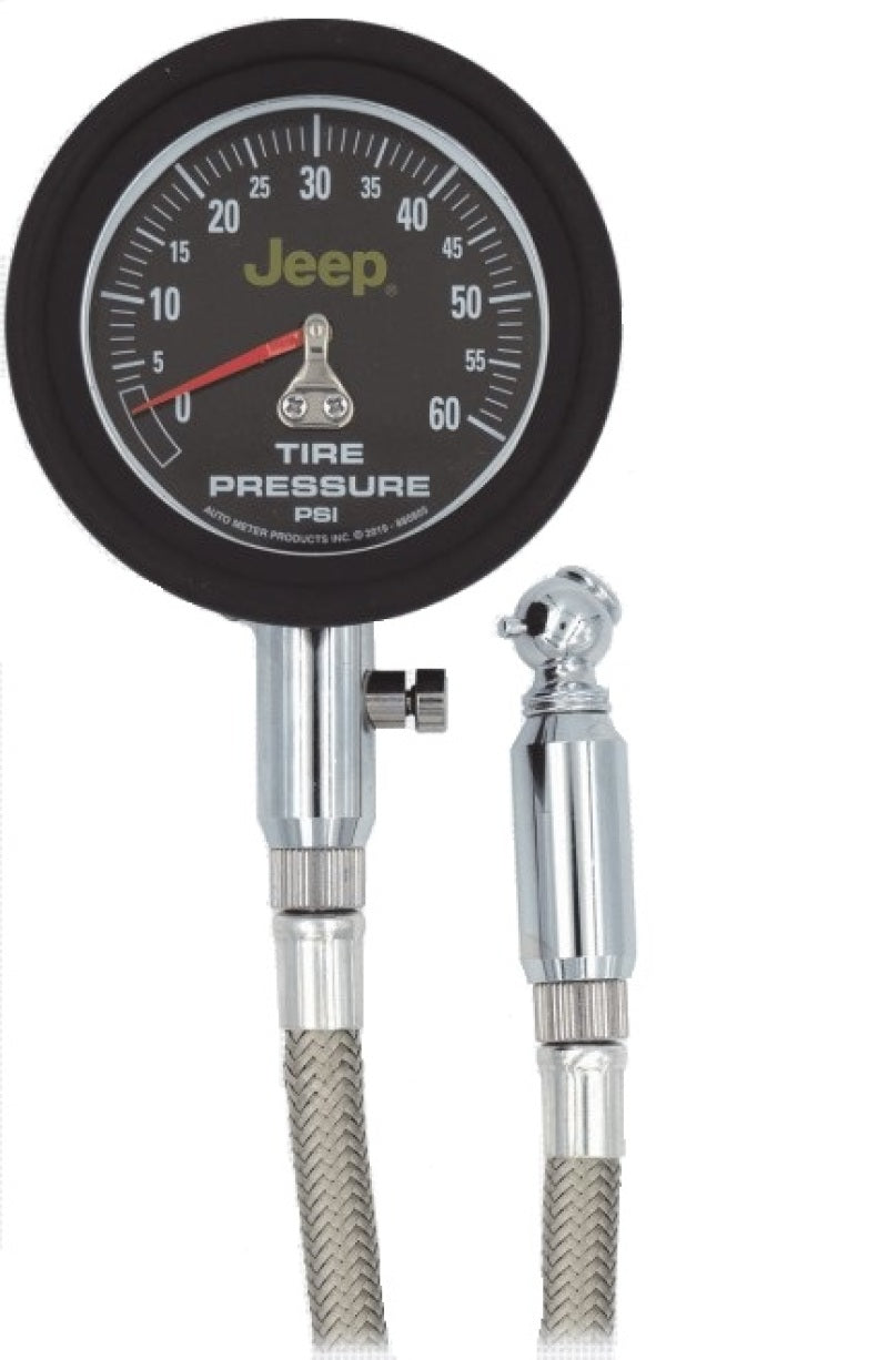 Autometer JEEP 0-60 PSI Analog Tire Pressure Gauge Gauges AutoMeter