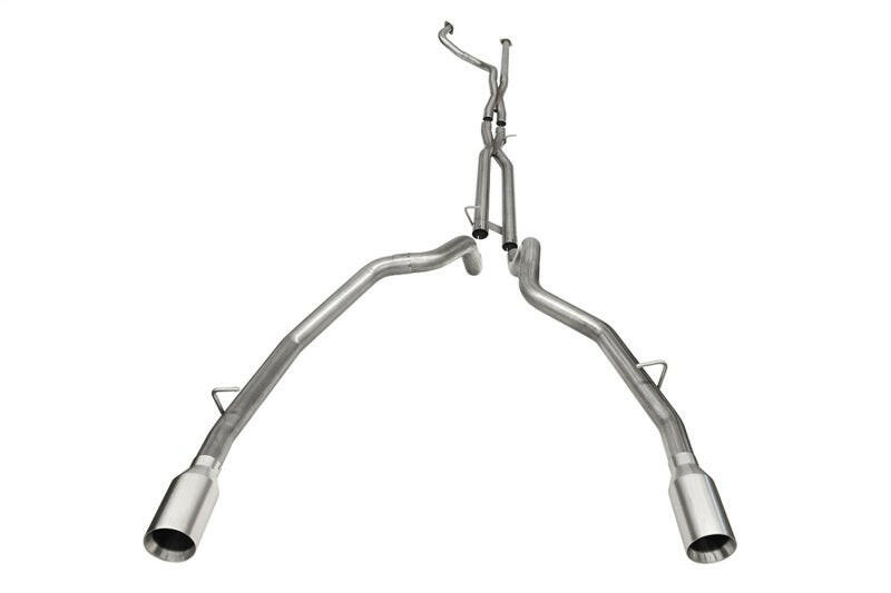 Corsa 2021-2024 Dodge Ram TRX Crew Cab Baja Catback Exhaust Dual Rear Satin Tip Catback CORSA Performance