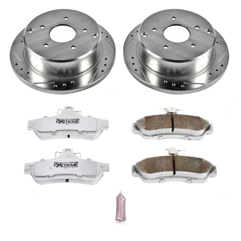 Power Stop 2004 Pontiac GTO Rear Z26 Street Warrior Brake Kit Brake Kits - Performance D&S PowerStop