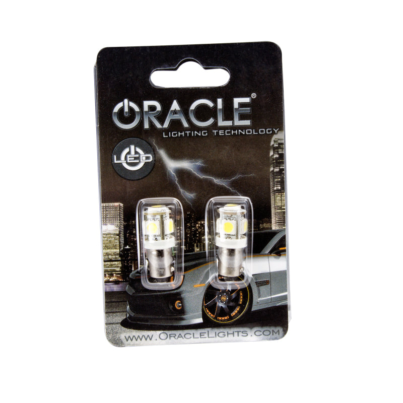 Oracle BA9S 5 LED 3 Chip Bayonet Bulbs (Pair) - White Bulbs ORACLE Lighting
