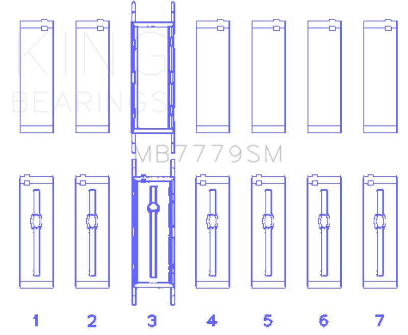 King Engine Bearings BMW B58B30A Main Bearing Set Bearings King Engine Bearings