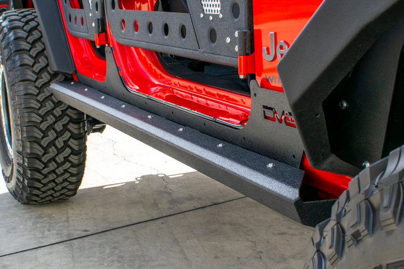 DV8 Offroad 2007-2018 Jeep Wrangler JK (4-door) Frame Mounted Sliders Side Steps DV8 Offroad