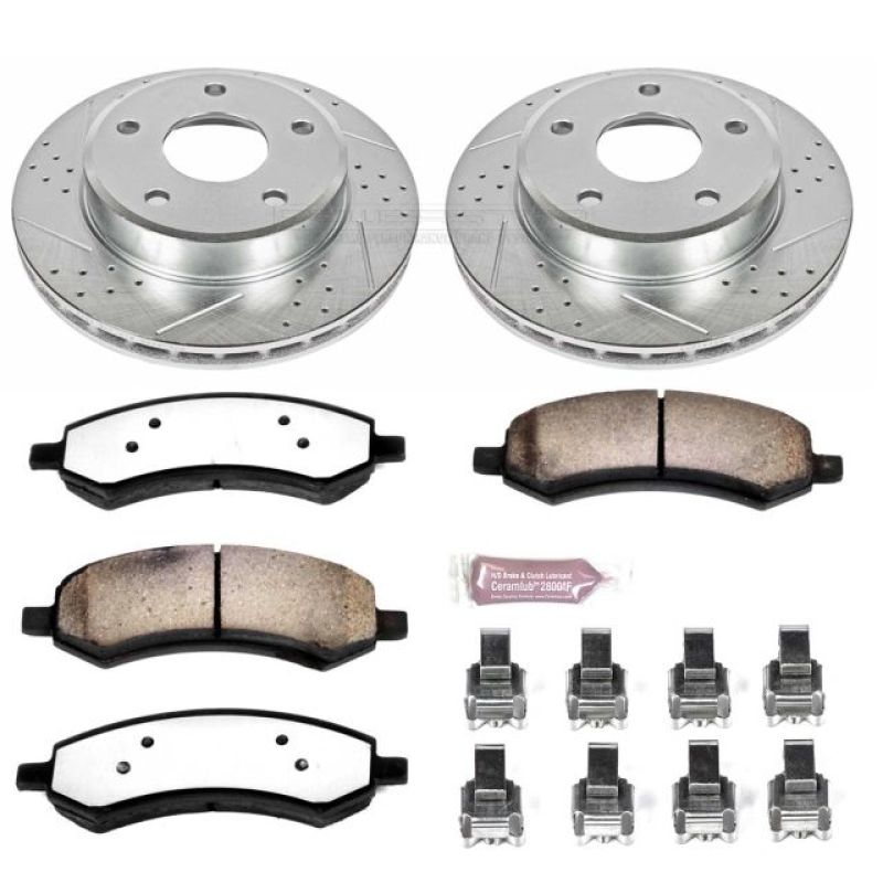 Power Stop 05-10 Dodge Dakota Front Z36 Truck & Tow Brake Kit Brake Kits - Performance D&S PowerStop
