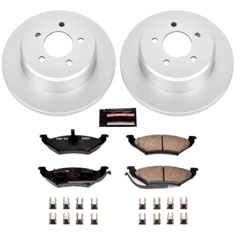 Power Stop 97-99 Chrysler Town & Country Rear Z17 Evolution Geomet Coated Brake Kit Brake Kits - Performance Blank PowerStop