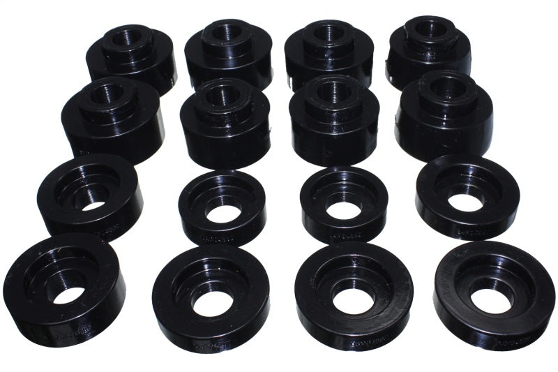 Energy Suspension 08-16 Ford F-250/F-350/F-450/F-550 Super Duty Crew Cab Black Body Mount Set Bushing Kits Energy Suspension
