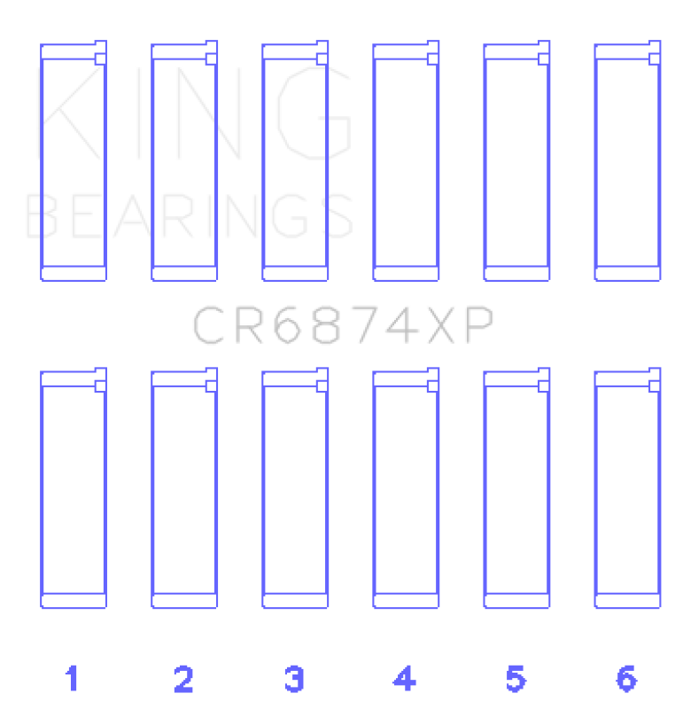 King Engine Bearings Subaru EZ30/EZ30D (Size STD) Performance Rod Bearing Set Bearings King Engine Bearings