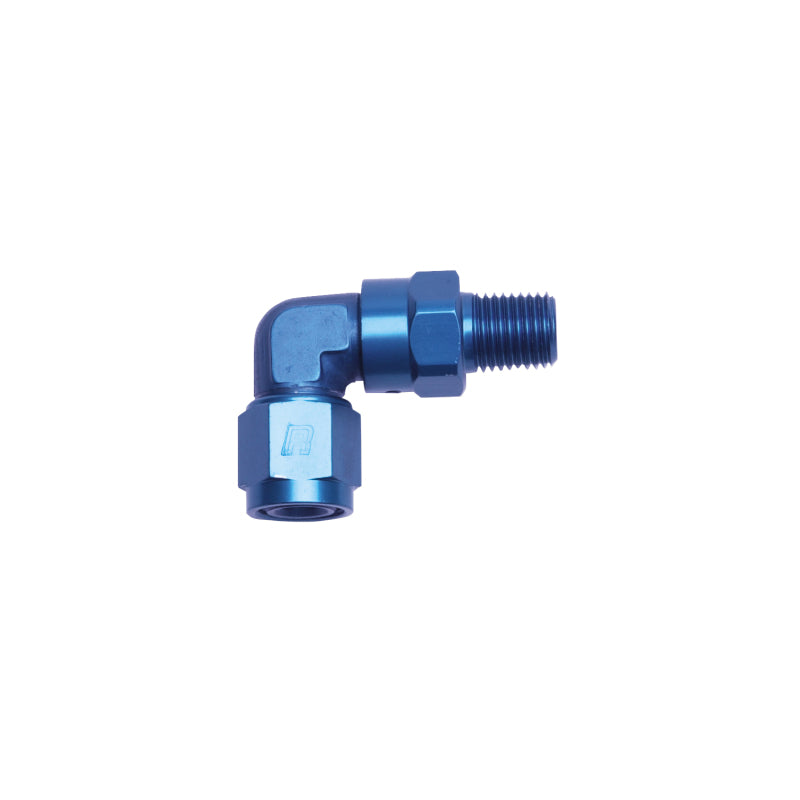 Russell Performance -8 AN 90 Degree Female to Male 1/2in Swivel NPT Fitting Fittings Russell