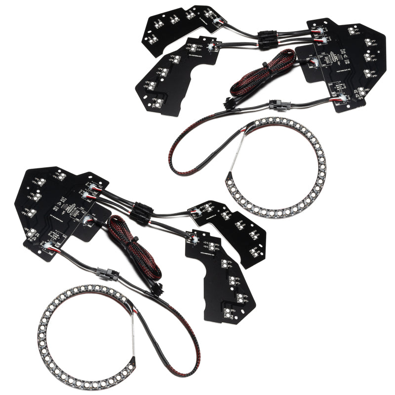 Oracle 18-21 Ford Mustang Dynamic DRL w/ Halo Kit & Sequential Turn Signal - ColorSHIFT Headlights ORACLE Lighting