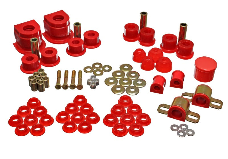 Energy Suspension 86-91 Mazda RX7 Red Hyper-Flex Master Bushing Set Bushing Kits Energy Suspension