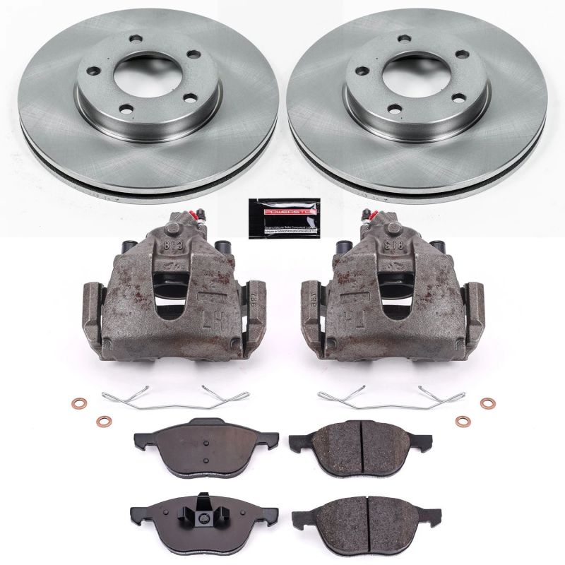 Power Stop 04-13 Mazda 3 Front Autospecialty Brake Kit w/Calipers Brake Kits - OE PowerStop