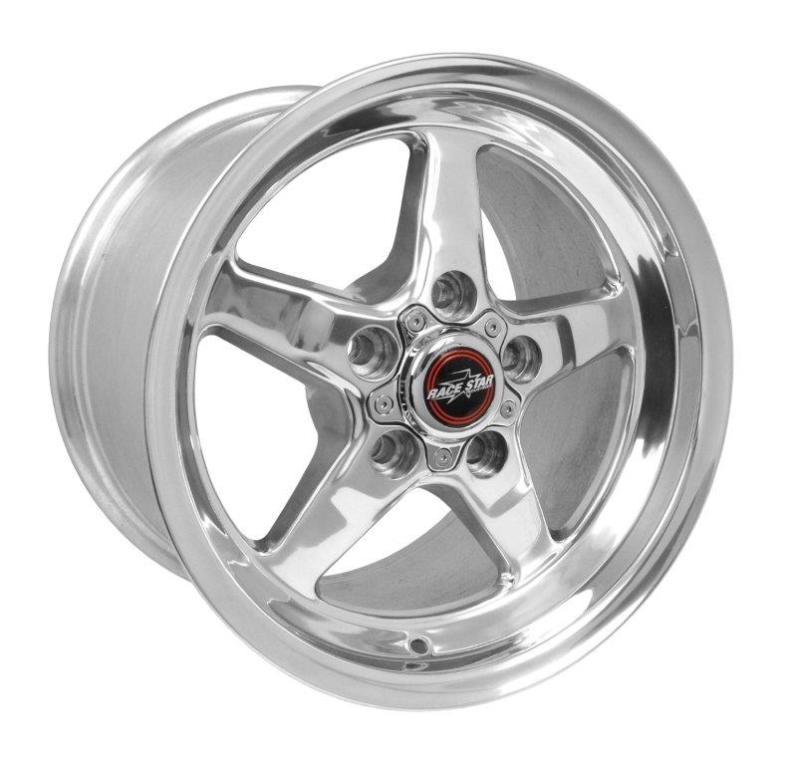 Race Star 92 Drag Star 15x10.00 5x4.75bc 7.25bs Direct Drill Polished Wheel Wheels - Cast Race Star