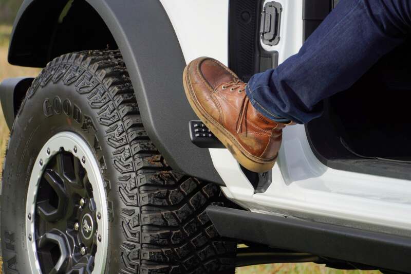 DV8 Offroad 2021+ Ford Bronco Foot Peg Pair - Black Exterior Trim DV8 Offroad