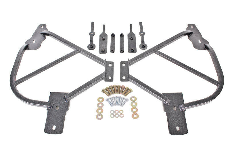 BMR 10-15 5th Gen Camaro Bolt-On Subframe Connectors - Black Hammertone Chassis Bracing BMR Suspension