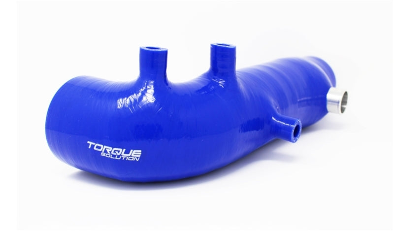 Torque Solution Turbo Inlet Hose Black: 02-07 Subaru WRX/04-18 STI/05-09 Legacy GT/04-13 FTX - Blue Hoses Torque Solution
