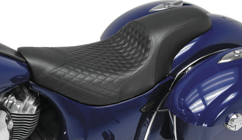 Mustang 84-06 Harley Standard Rear Tire Duke 1PC Seat Regal- Black One-Piece Motorcycle Seats Mustang Motorcycle