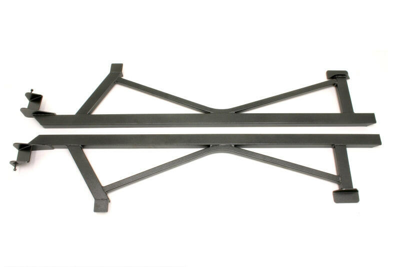 BMR 05-14 S197 Mustang Weld-On Boxed Subframe Connectors - Black Hammertone Chassis Bracing BMR Suspension