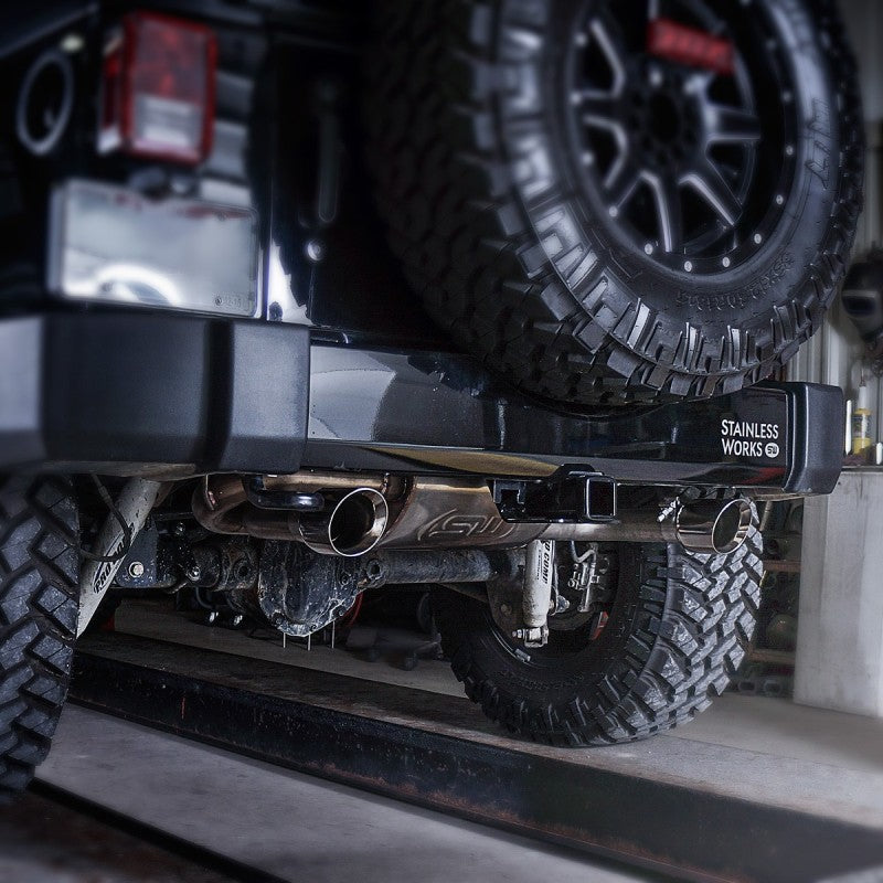 Stainless Works 2007-17 Jeep Wrangler Axleback Exhaust Catback Stainless Works