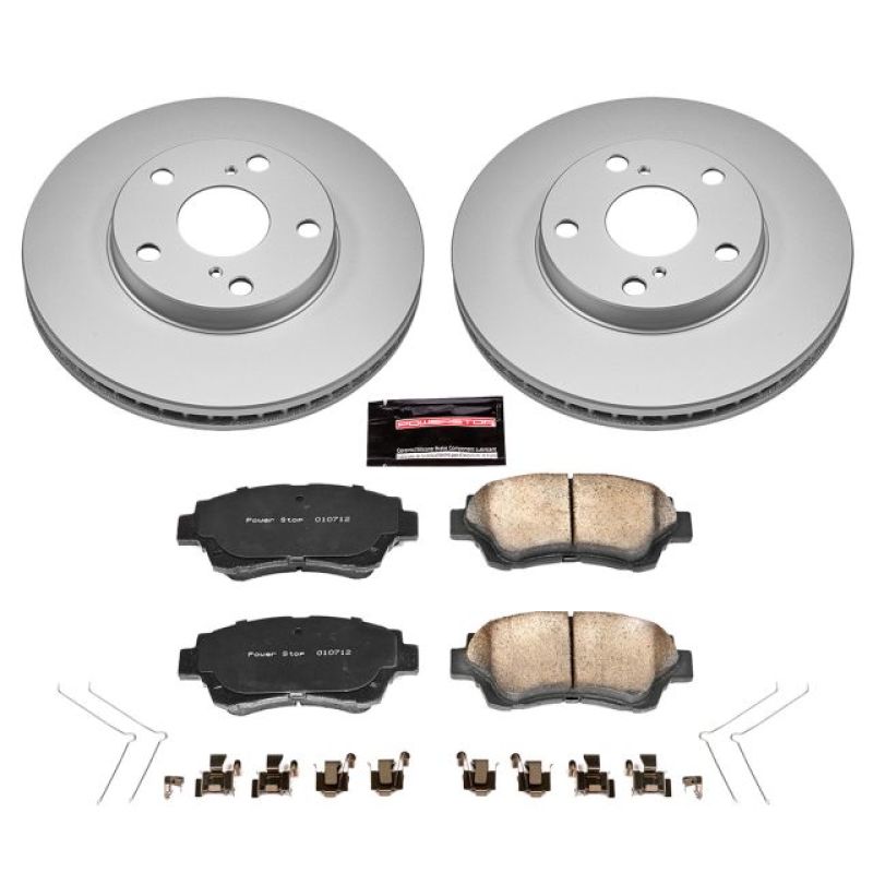 Power Stop 92-96 Lexus ES300 Front Z17 Evolution Geomet Coated Brake Kit Brake Kits - Performance Blank PowerStop