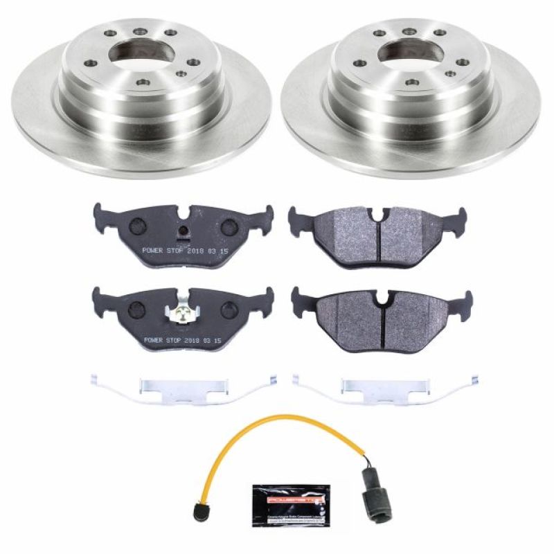 Power Stop 1989 BMW 525i Rear Track Day Brake Kit Brake Kits - Performance Blank PowerStop
