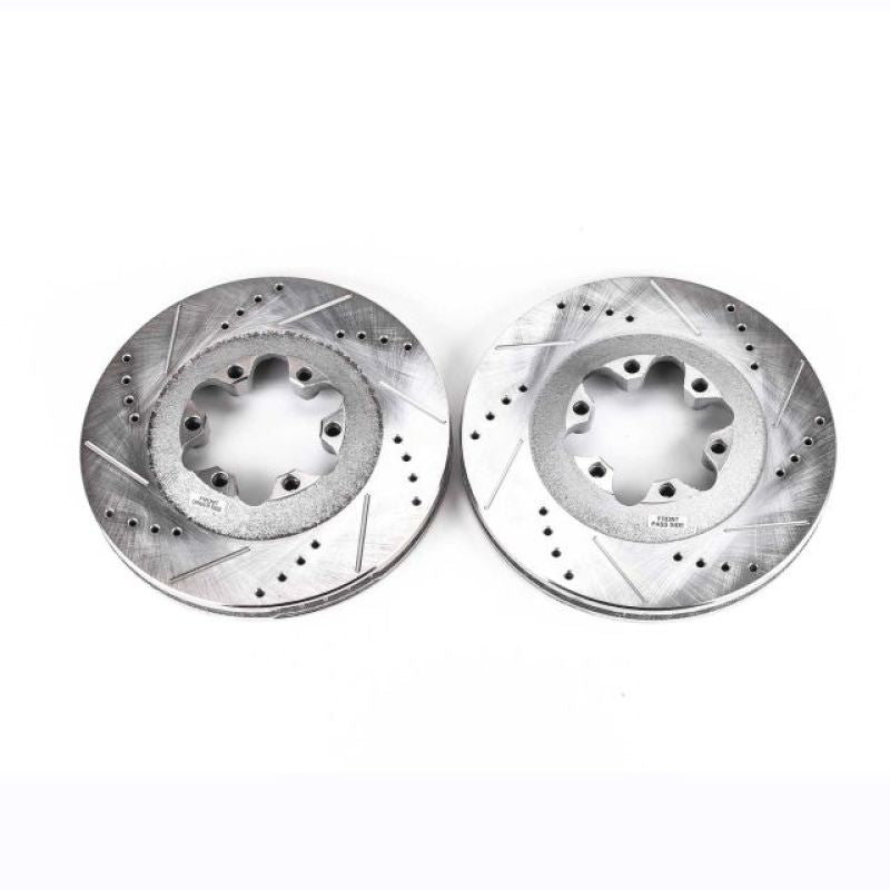 Power Stop 09-12 Chevrolet Colorado Front Evolution Drilled & Slotted Rotors - Pair Brake Rotors - Slot & Drilled PowerStop